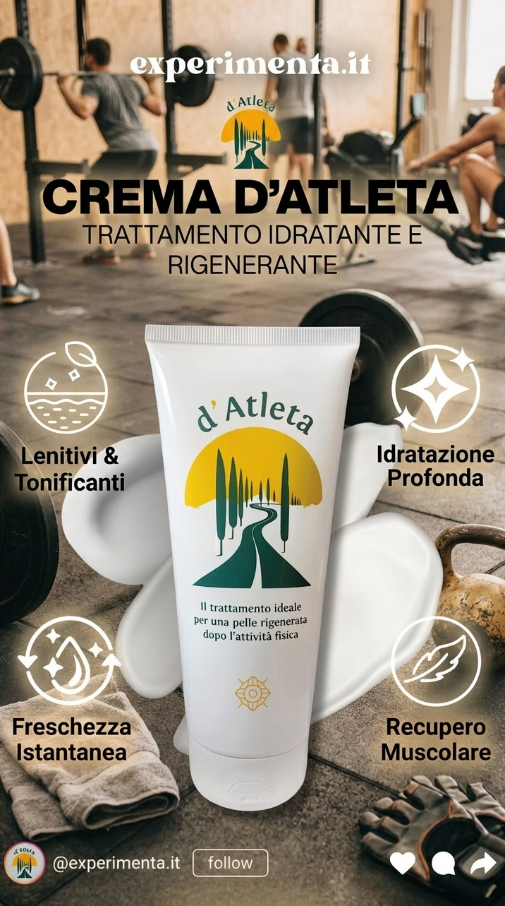 Body cream "D'Athlete" - regenerates, refreshes, relaxes