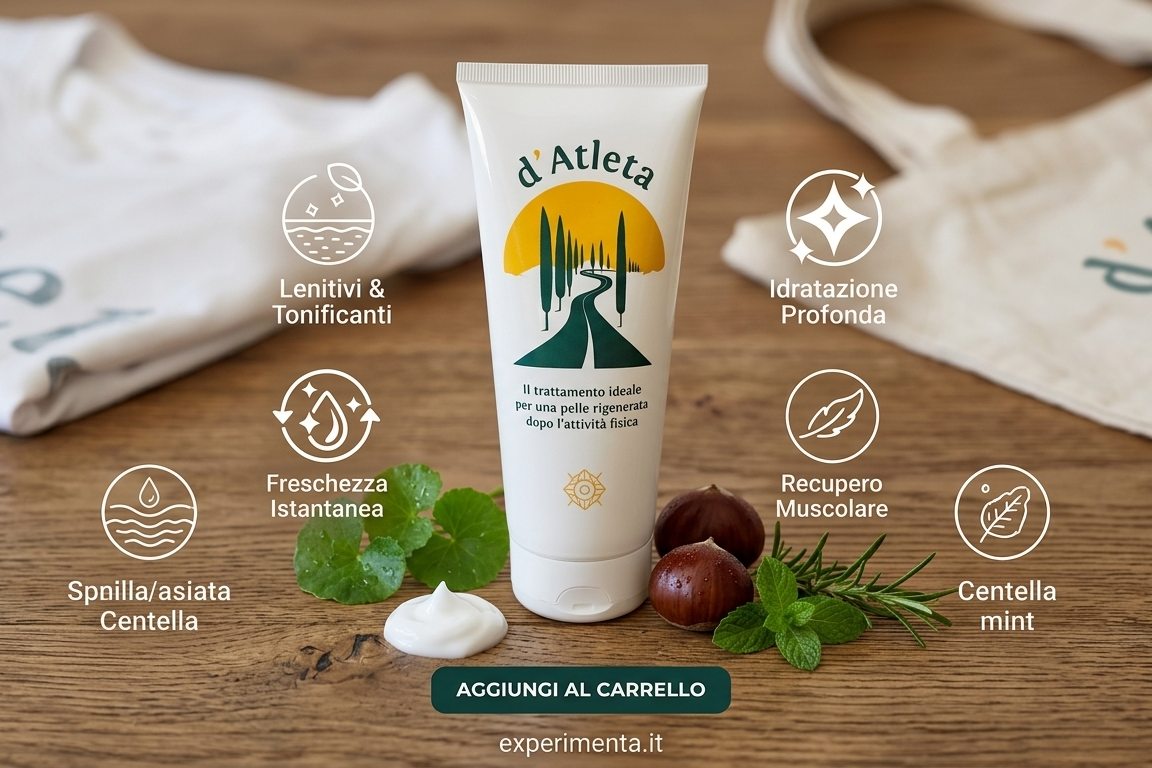 Body cream "D'Athlete" - regenerates, refreshes, relaxes